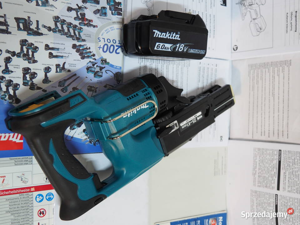 MAKITA DFR 450 wkrętarka taśmowa bateria 18v 6Ah Michałowice