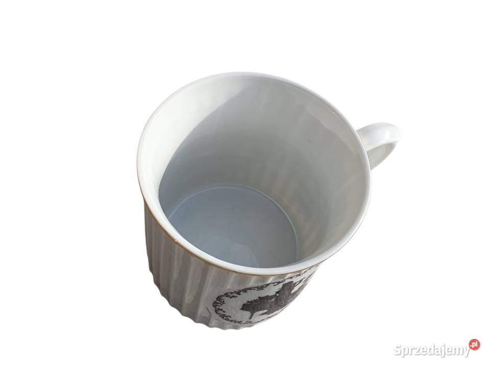 Stary porcelanowy komplet sześciu kubków Cieszyn