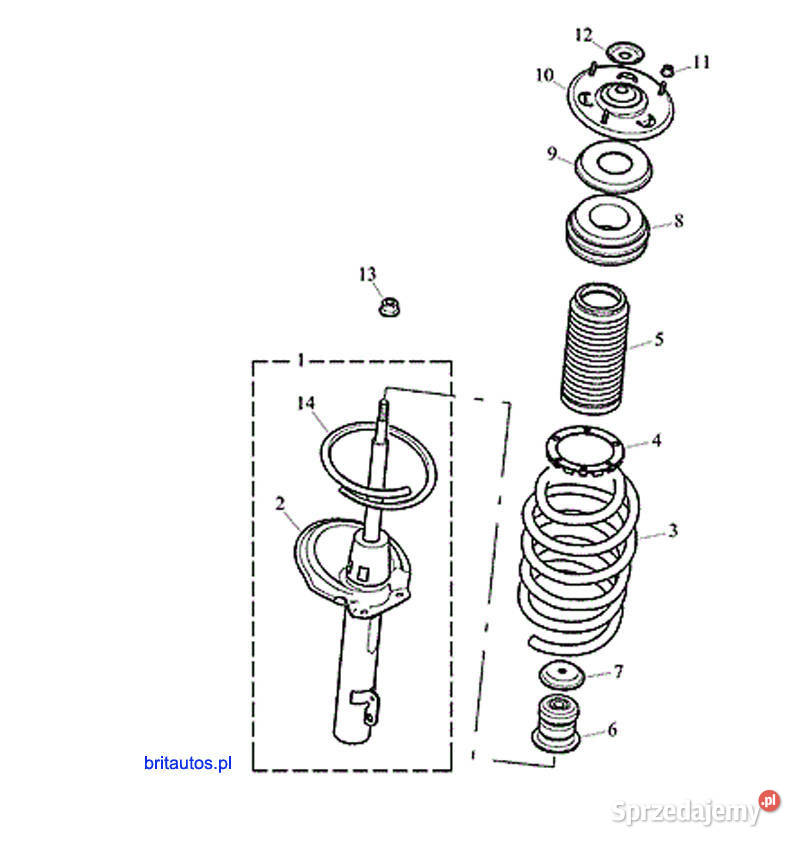 PODKŁADKA AMORTYZATORA PRZÓD ROVER 75 MG ZT osobowe wielkopolskie Poznań