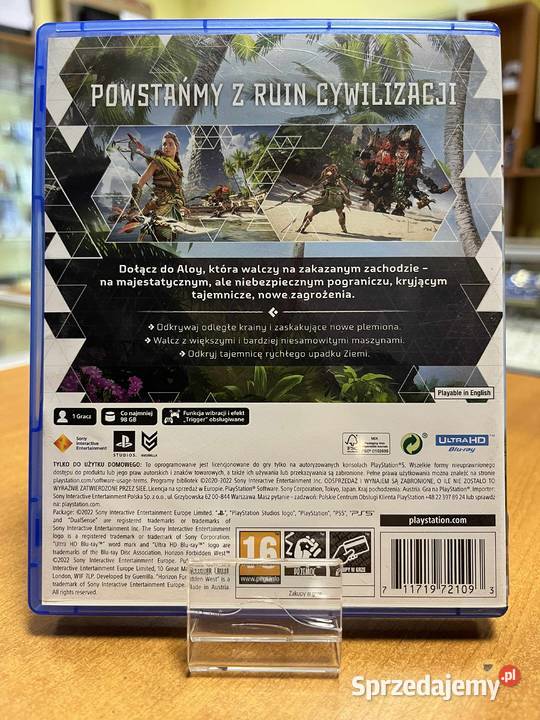Horizon Forbidden West PlayStation 5 5 pudełkowa 16+ Elbląg sprzedam