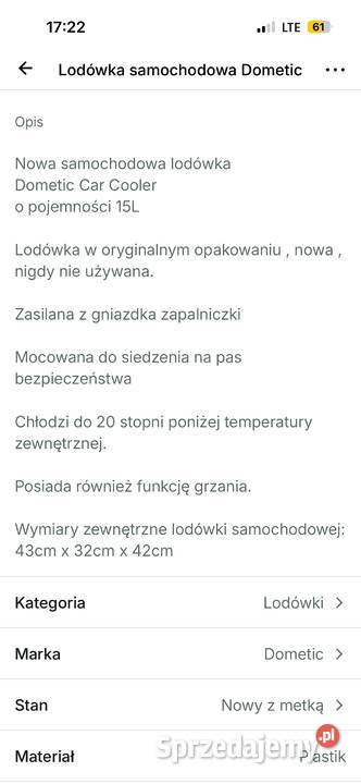 Lodówka samochodowa sprzedam