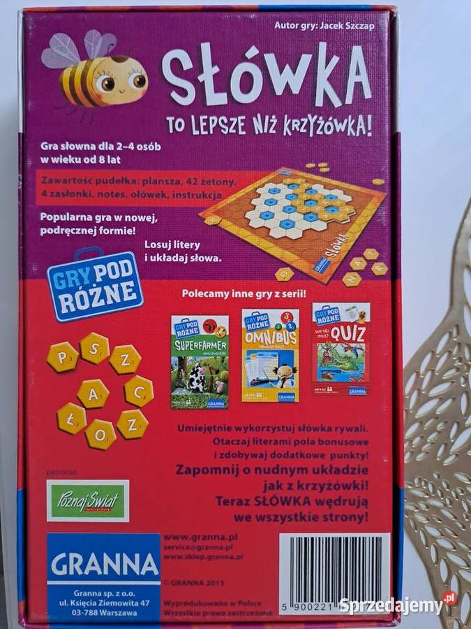 Słówka gra planszowa stan nowa Ząbki sprzedam