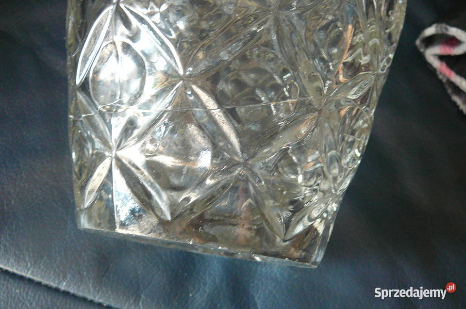 Duży wazon szkło huta Hortensja PRL dolnośląskie Wrocław sprzedam