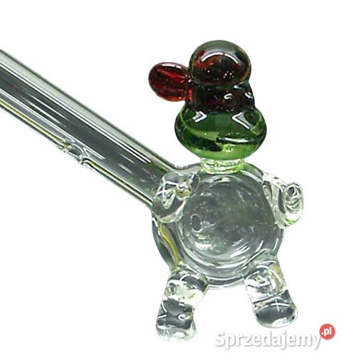 Lufka Szklana 145 z Grubego Szkła z Wzorem Ostrowy nad Okszą