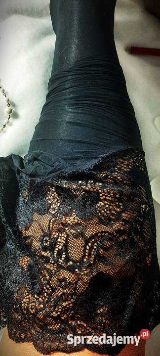 rajstopy czarne olejowe koronka czarna burgund Warszawa sprzedam