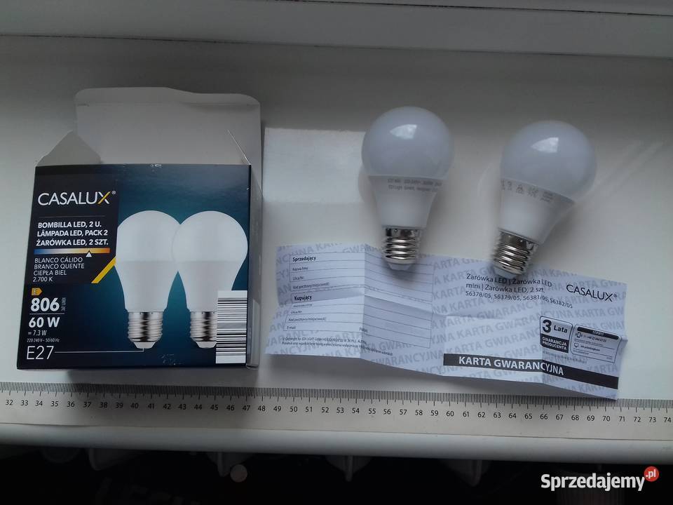 2 żarówki LED E27 73W 2700K 806lm Casalux w kujawsko-pomorskie Bydgoszcz