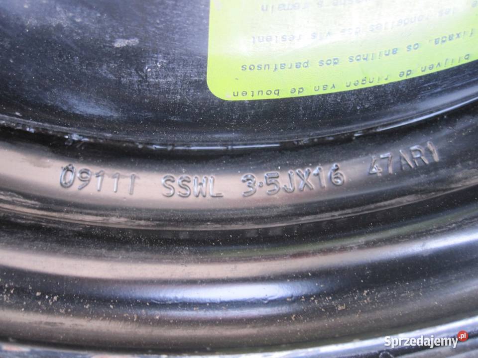 CITROEN C4 I PEUGEOT 3008 koło dojazdowe 1359016