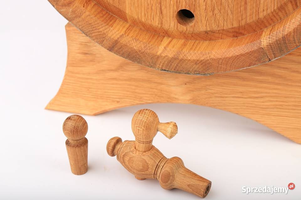 beczka dębowa 30L wypalana na bimber whisky wino Stojaki na wino