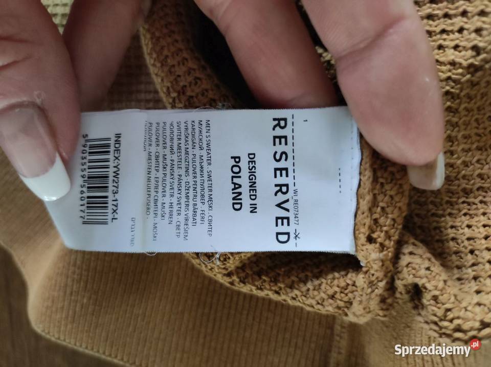 bluza bawełniana sweter musztardowa męska casual Kielce sprzedam