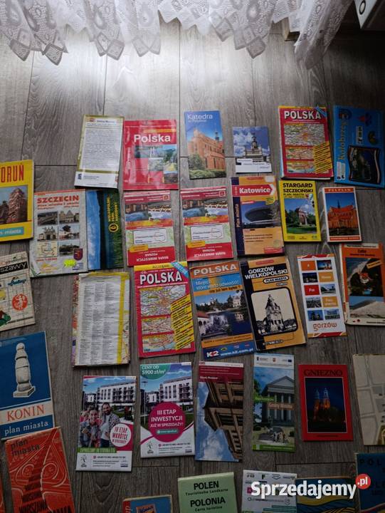 mapy różnych miast sprzedam