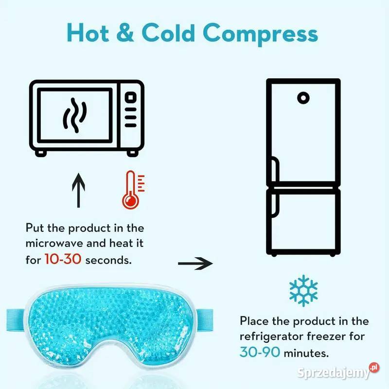 Maska Żelowa na Oczy Wielofunkcyjna AS Płock