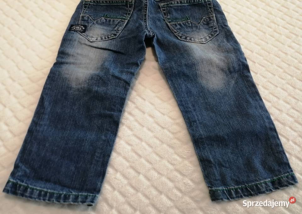 Spodnie dżinsowe niebieskie 4 98 LUSA Odzież chłopiec Spodnie Czeladź