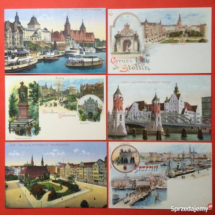 915 Reprinty widokówek ze Stettina Antykwariat Szczecin