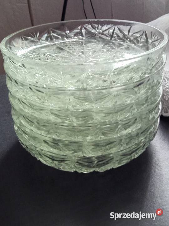 Miseczki paterki Szkło grube z okresu PRLu Świdnica sprzedam