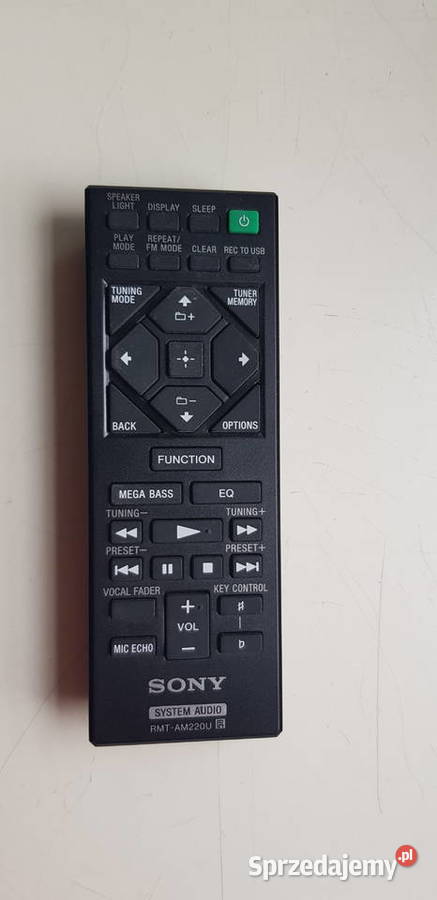 Pilot audio Sony RMTAM220U Warszawa sprzedam