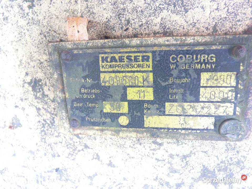 KOMPRESOR ŚRUBOWY KAESER BS 60 BECZKA Trzebunia