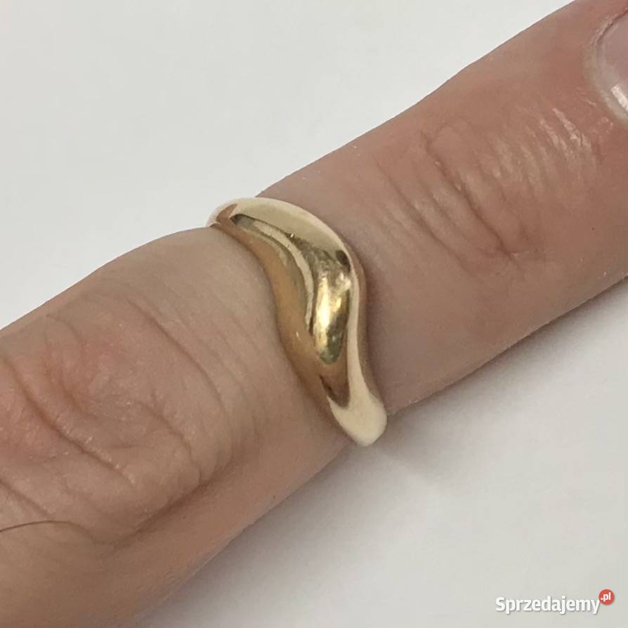 Złoty SYGNET damski z różowego ZŁOTA 585 14K Warszawa