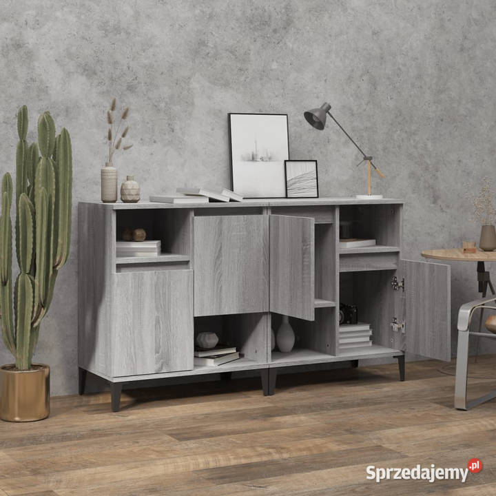 Komody 2 szary dąb sonoma 60x35x70 WM3185733 Warszawa
