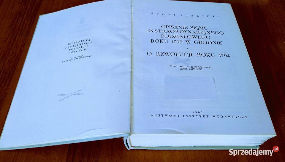 Opisanie sejmu ekstraordynaryjnego podziałowego Gdańsk