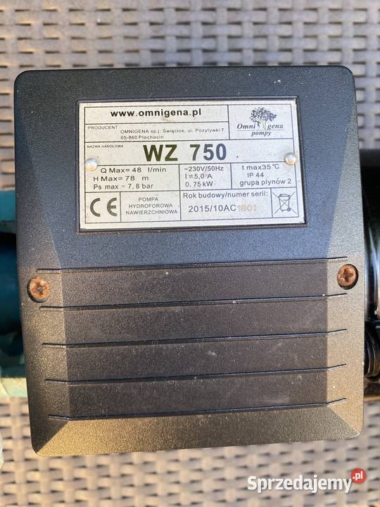 Pompa hydroforowa Omnigena WZ 750 sprawna mocna Pompy