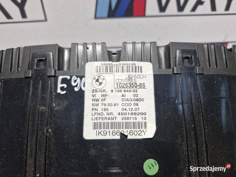 BMW E84 E90 E91 E92 E93 LICZNIK ZEGARY EUROA