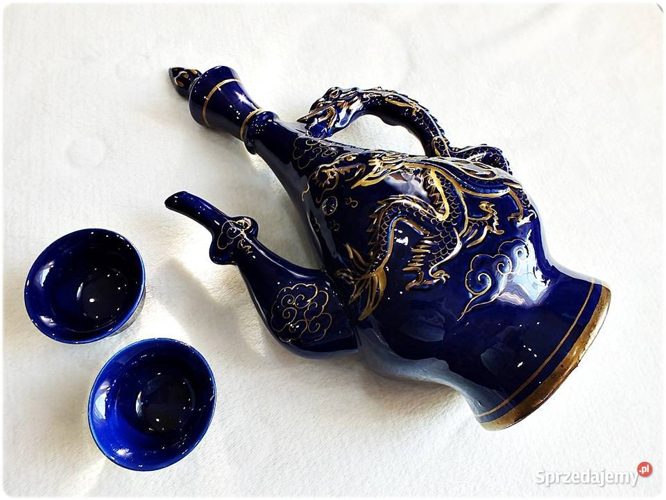 Orientalny Dzbanek Karafka porcelana w stylu Żary