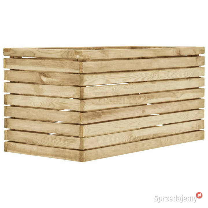 Podwyższona donica 100x50x50 impregnowane drewno