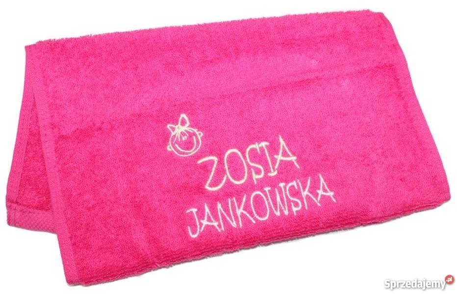 RĘCZNIK PRZEDSZKOLAKA Dziecka z IMIENIEM HAFT Ręczniki Grudziądz sprzedam