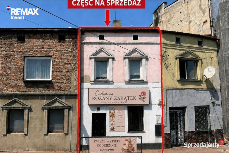 50 kamienicy 2 lokale centrum Zawiercia 150m2 Zawiercie