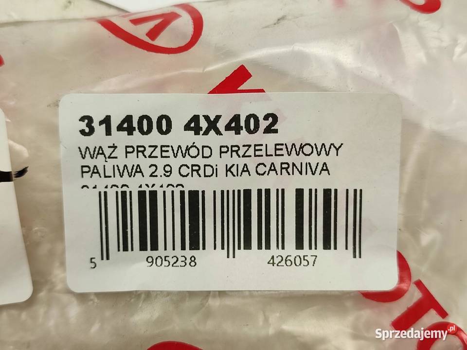 WĄŻ PRZELEWOWY PALIWA KIA CARNIVAL AT 29 CRDi