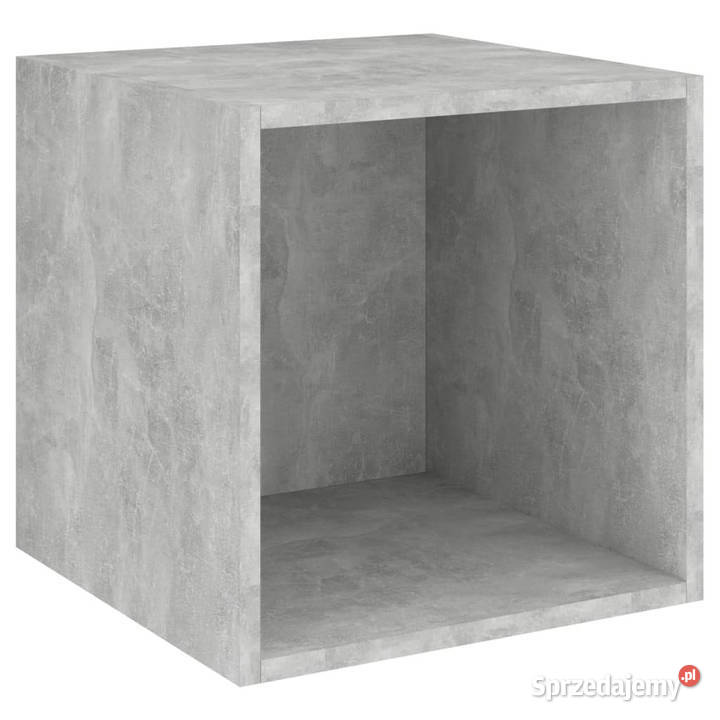 Półka ścienna szarość betonu 37x37x37 WM805456 Warszawa