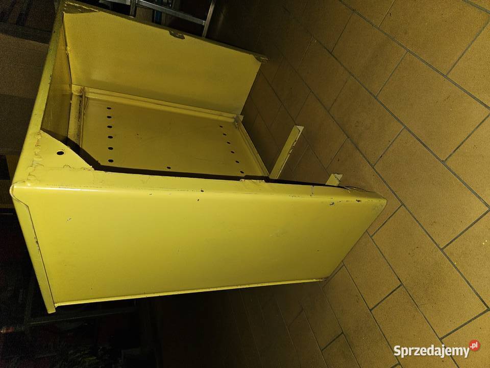 Szafka metalowa żółta naścienna 710x550x250 Zabrze