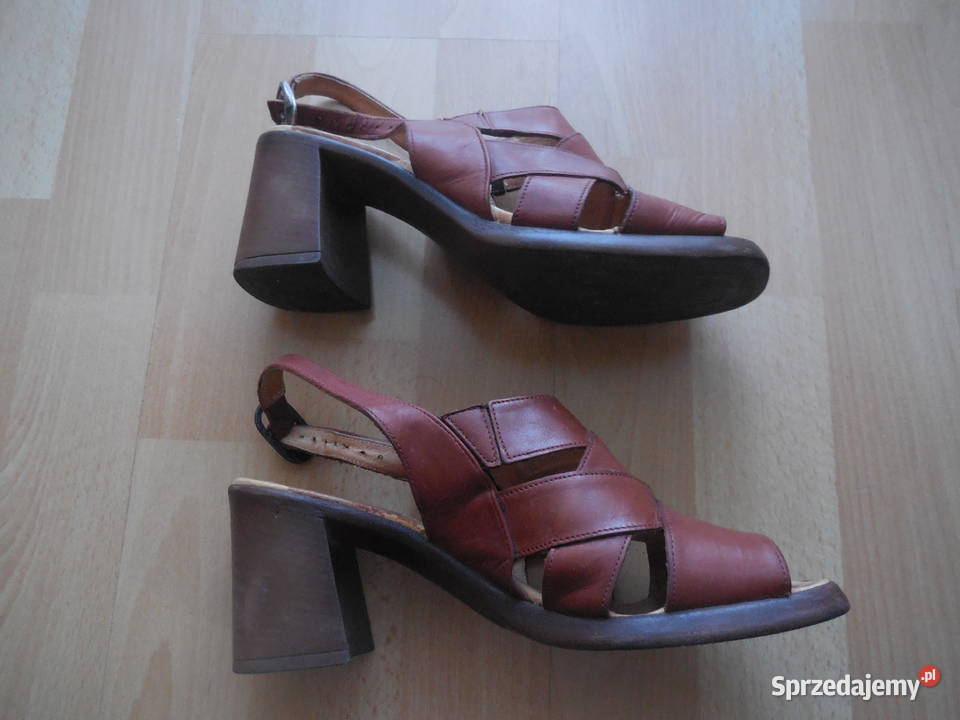 skórzane sandałki Inna marka Sandały i klapki