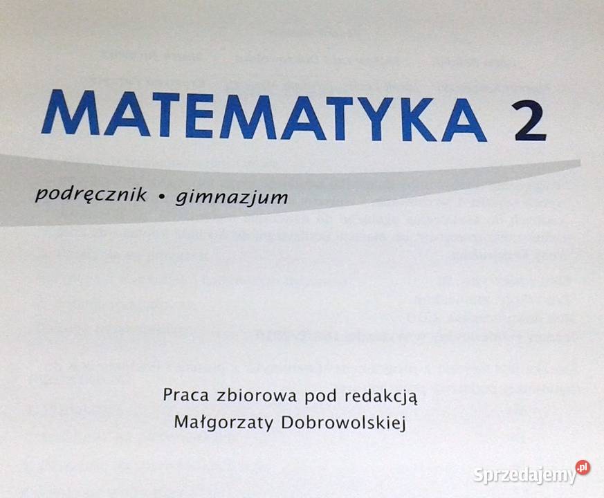 Matematyka 2 Podręcznik Małgorzata Dobrowolska Chełm