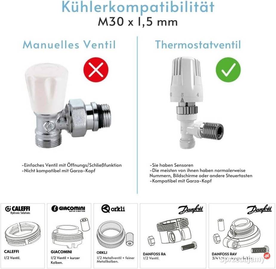 Zigbee 30 Smart głowica termostatyczna śląskie sprzedam