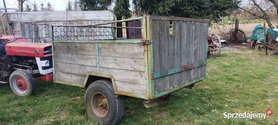 Przyczepa jednoosiowa dwukołówka Dzierżoniów