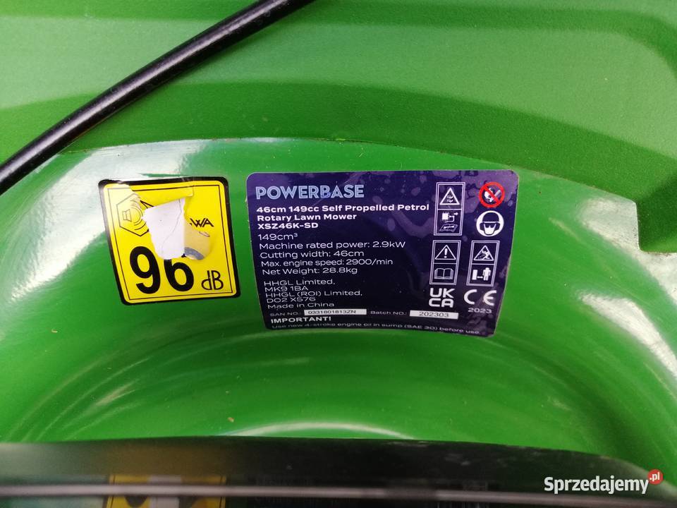 KOSIARKA SPALINOWA Z NAPĘDEM POWERBASE XSZ46KSD Wyrzeka
