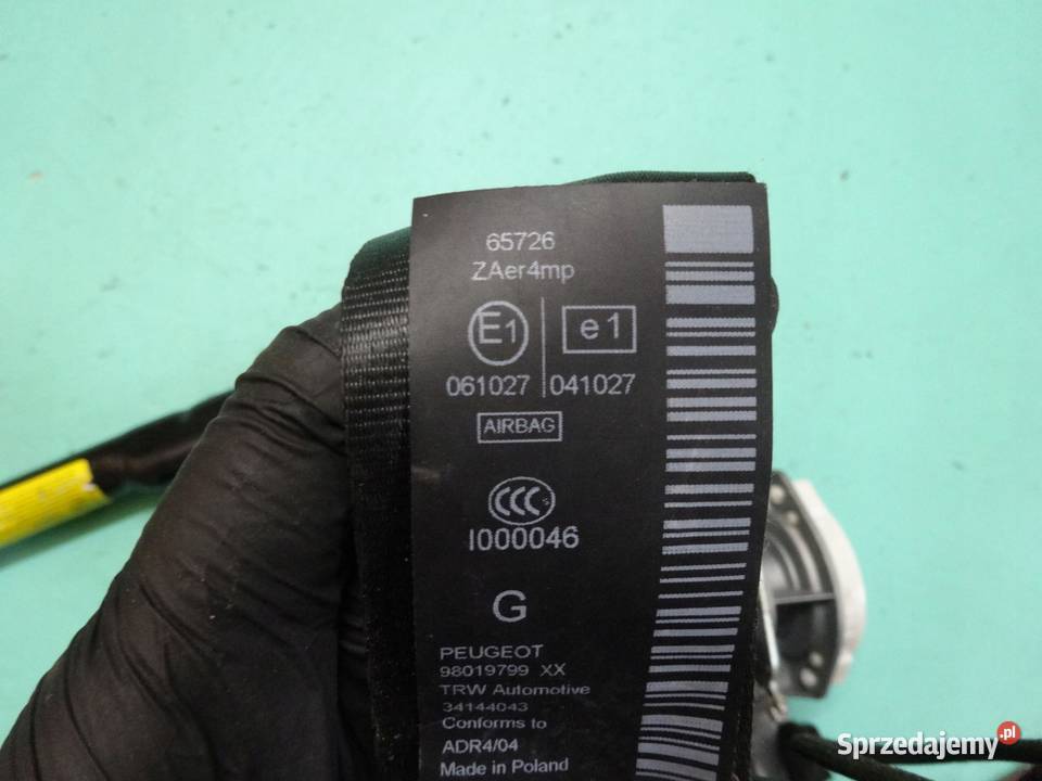 PEUGEOT 3008 I 12r pas bezpieczeństwa lewy przód sprzedam