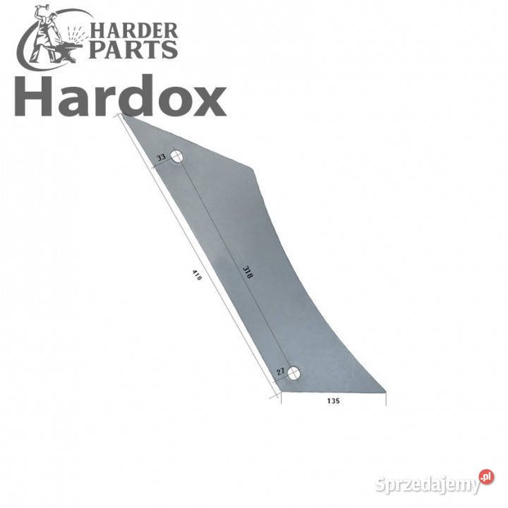 Pierś HARDOX 928500250P części do pługa Suwałki