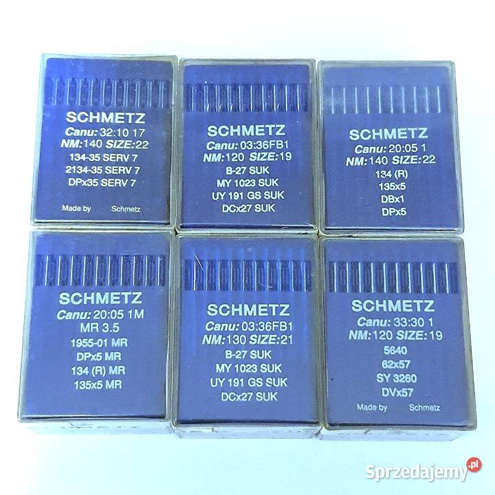 Igły schmetz do maszyn przemysłowych Pozostałe Polkowice