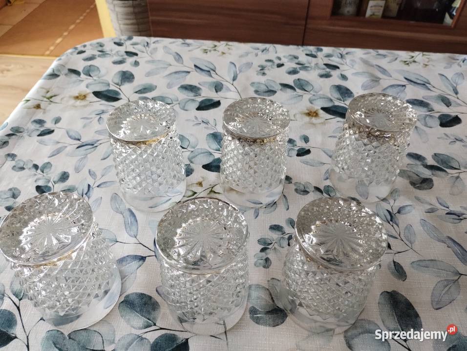 PRL szklanki Ząbkowice 6 Łódź