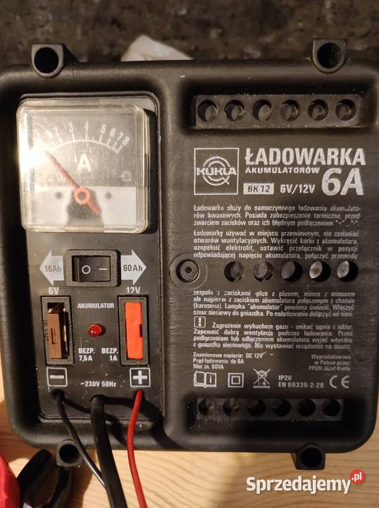 Ładowarka akumulatorów prostownik 6V 12V6A Lubliniec