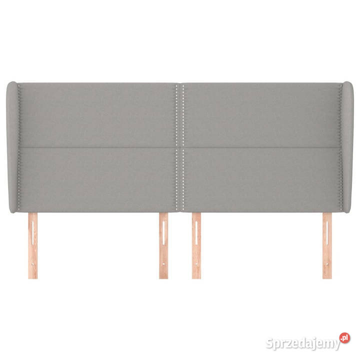 Zagłówek uszak jasnoszary 203x23x118128 tkanina mazowieckie Warszawa
