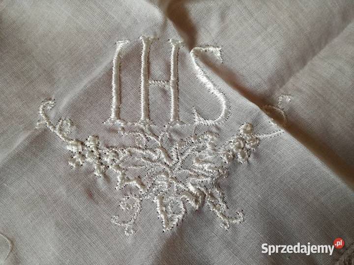 Chusteczka komunijna batystowa z koronkąbiały Łódź