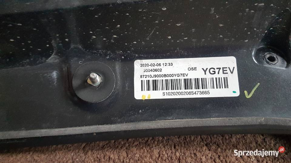 SPOJLER KLAPY HYUNDAI KONA 87210J9000 Motoryzacja Cieszyn