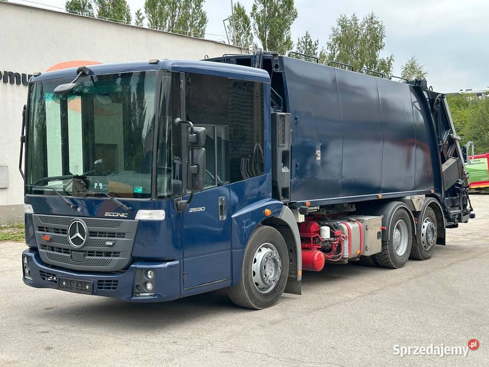 Mercedes Econic 2630 śmieciarka NTM 2KHL dwie 223870km Nowiny