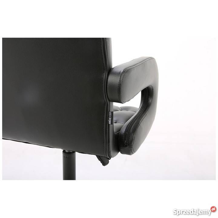 FOTEL HR8404K CZARNY SKÓRA HROVE FORM Lublin