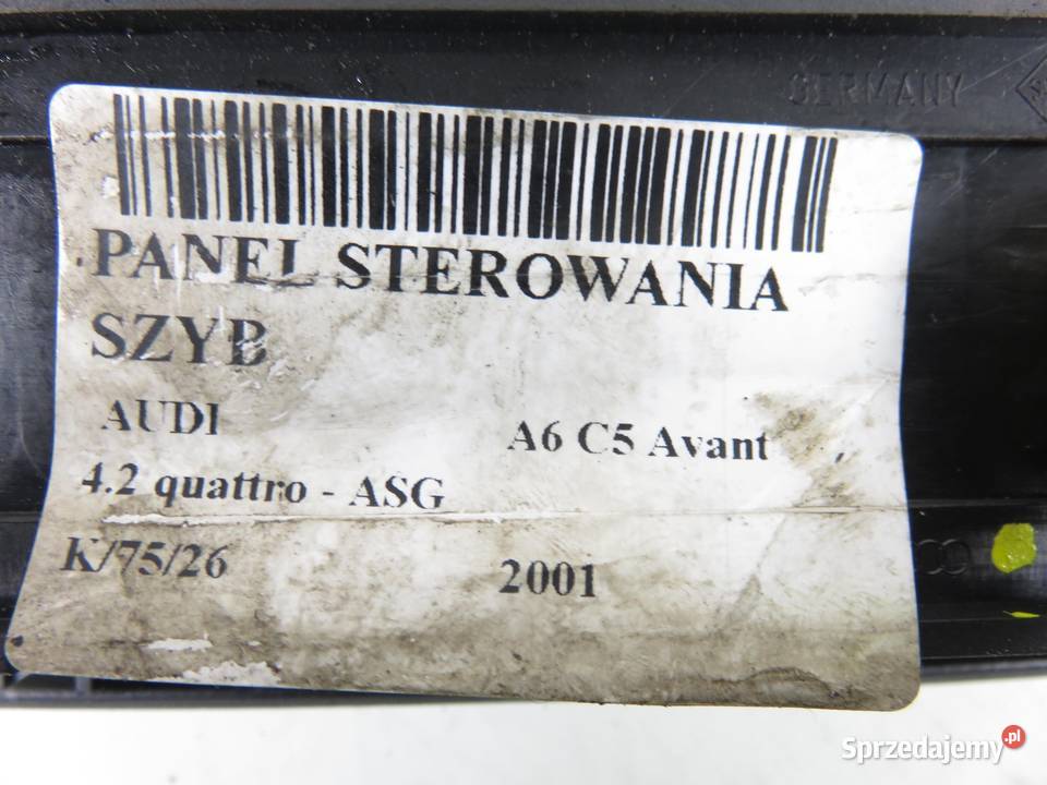 PANEL SZYB AUDI A6 C5 Avant 4B0959851 małopolskie