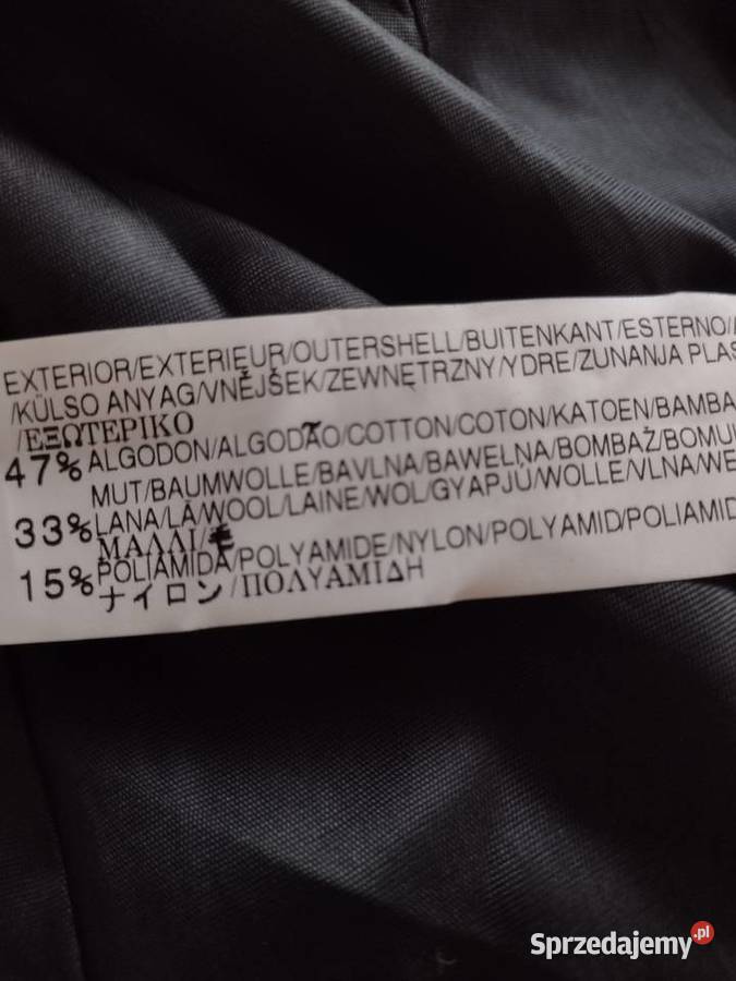 38M ZARA Ekskluzywny płaszcz ze srebrną nitką małopolskie