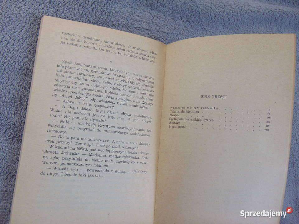 Wybacz mi mój sen Franciszku Zofia Kwiecińska sprzedam